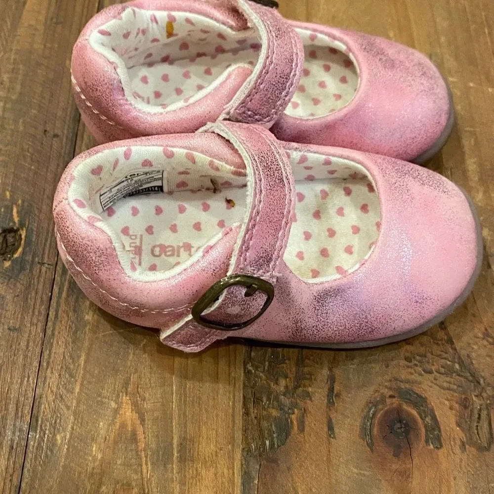 Carters + Genuine Kids Shoe Bundle Pink White Baby/Toddler  Size 3